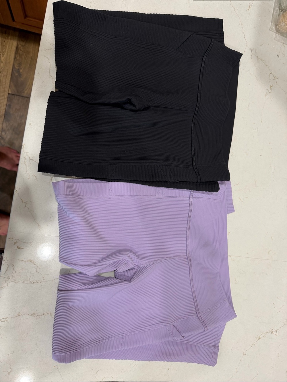 all in motion Ribbed sport’s leggings — Black & Lavender